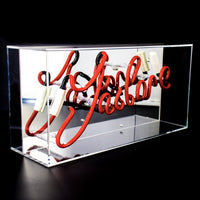 'J'adore' Acrylic Box Neon Light