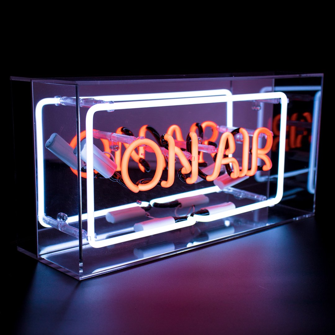 On Air Neon Sign Light Acrylic Box Lamp Decor Handcraft Party Visual  Artwork