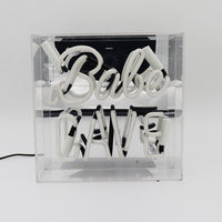 'Babe Cave' Acrylic Box Neon Light