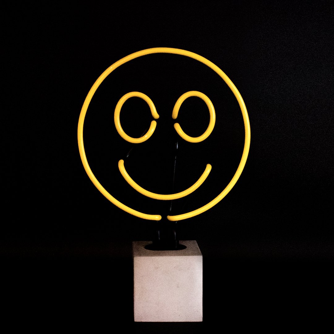 Neon 'Smiley' Sign