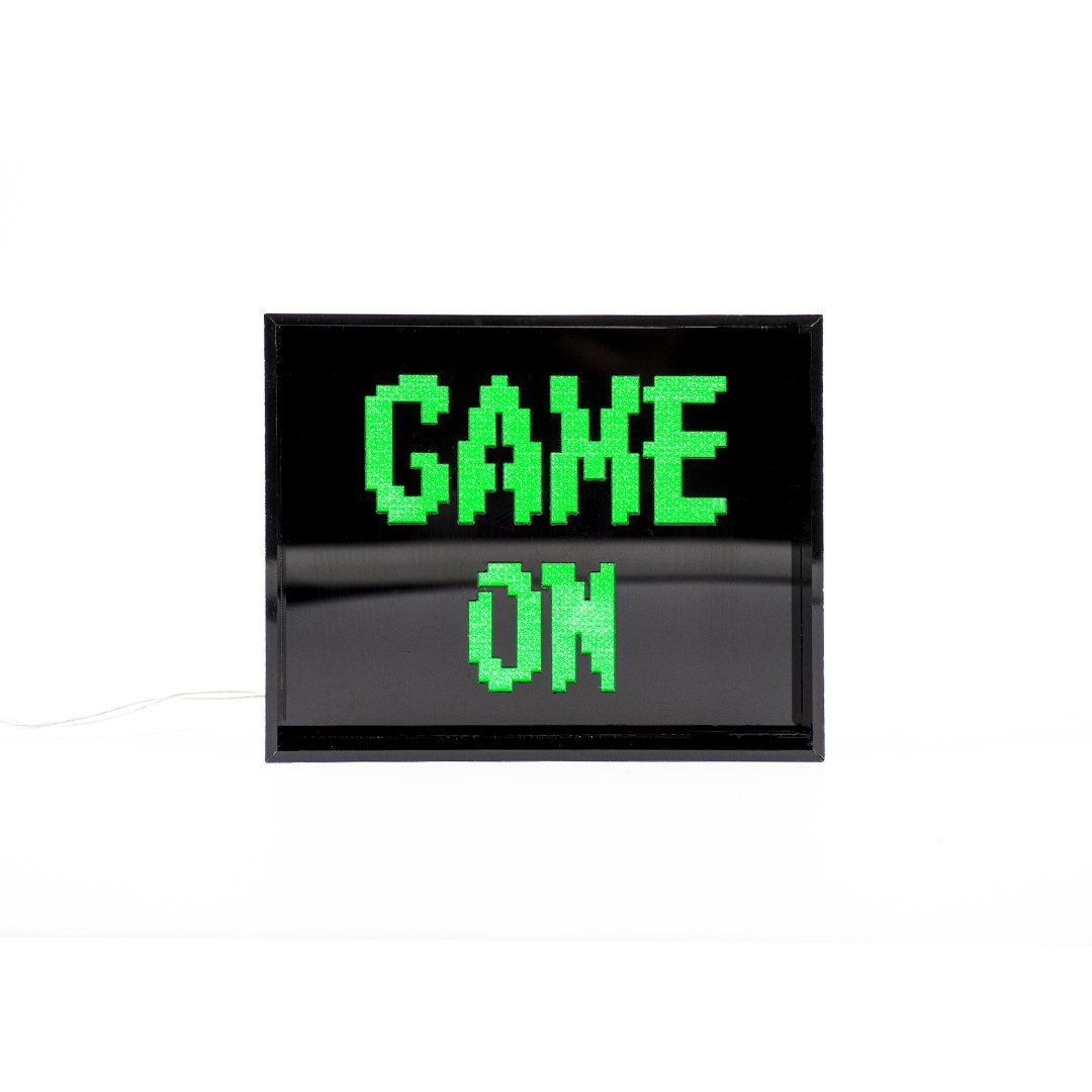 'Game On' Mini Acrylic Box LED