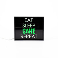 'Game Repeat' Mini Acrylic Box LED