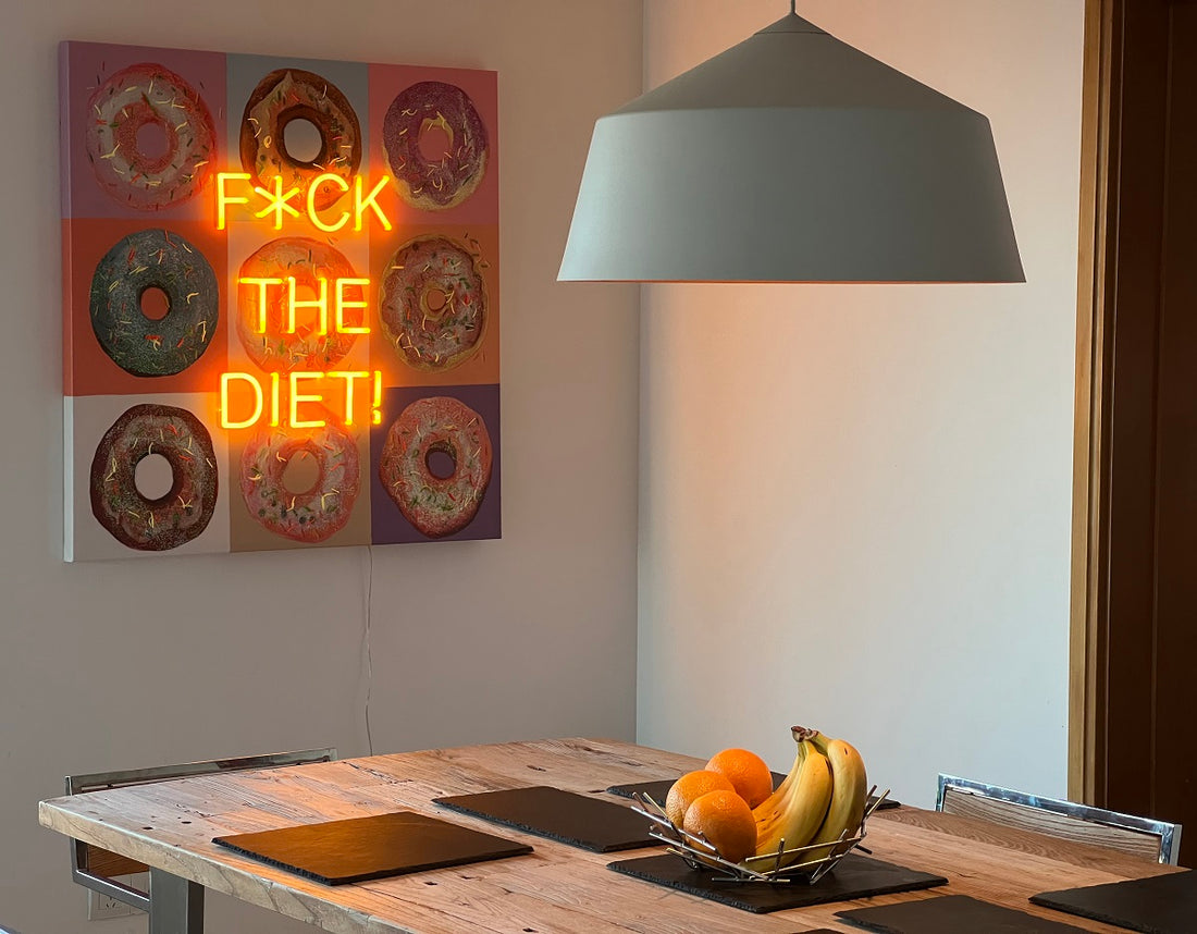 'F the Diet' Wall Artwork - LED Neon