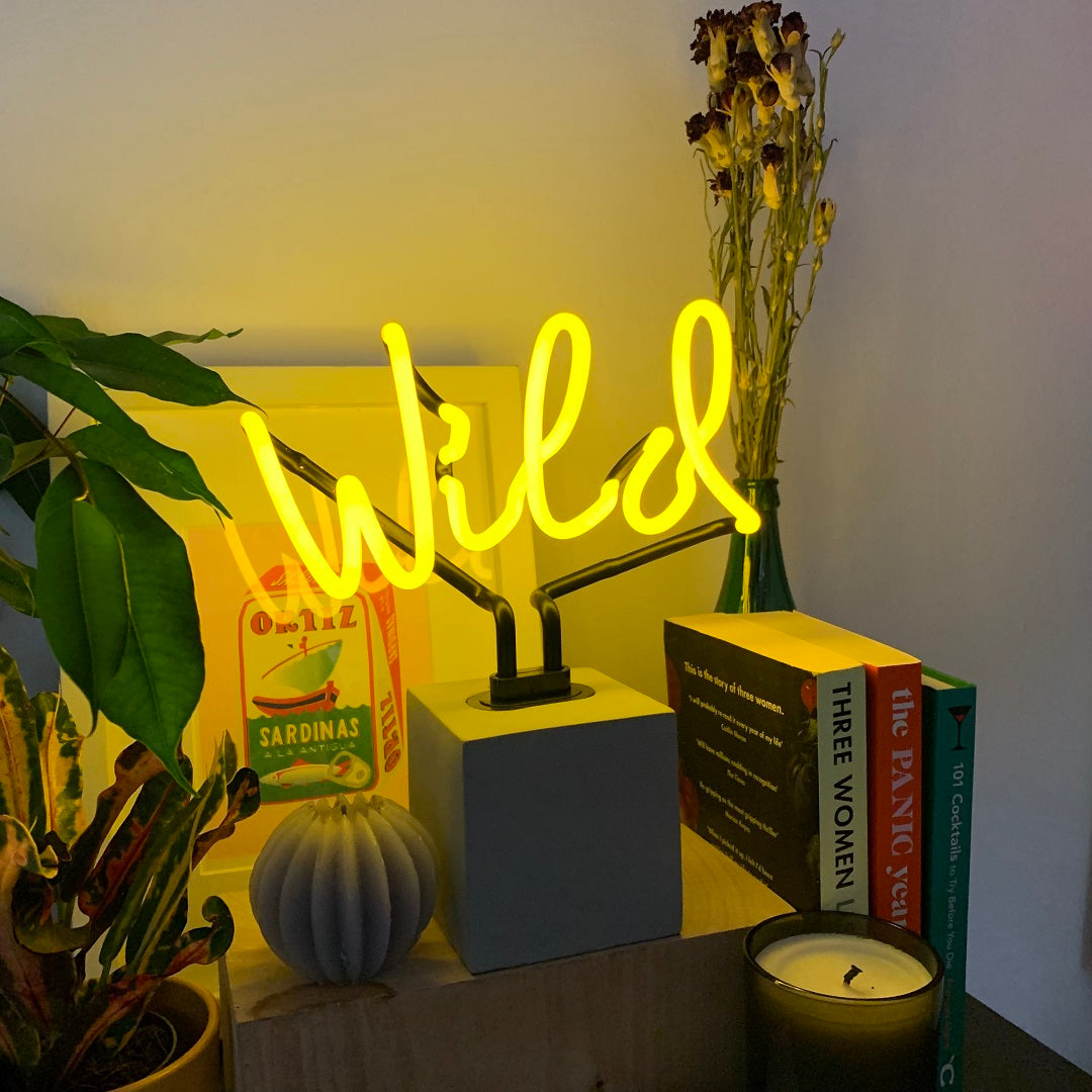 Neon 'Wild' Sign