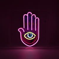 'All Seeing Eye' Large Acrylic Box Neon Light with Graphic
