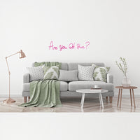 'Are you OK Hun?' Pink Neon LED Wall Mountable Sign