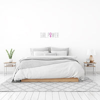 'Girl Power' Warm White Neon LED Wall Mountable Sign