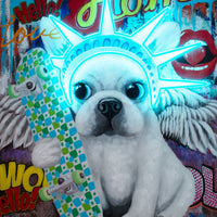 'Liberty Dog' Wall Artwork - LED Neon