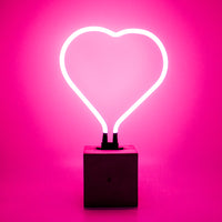 Replacement Glass (GLASS ONLY) - Neon 'Heart' Sign