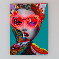 'Chic Woman' Wall Artwork - LED Neon