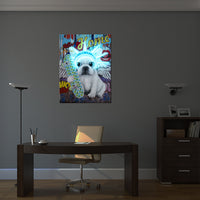 'Liberty Dog' Wall Artwork - LED Neon
