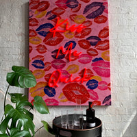 'Kiss Me Quick' Wall Artwork - LED Neon