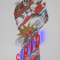 'Survivor' Wall Artwork - LED Neon