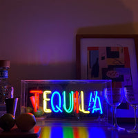 'Tequila' Glass Neon Sign