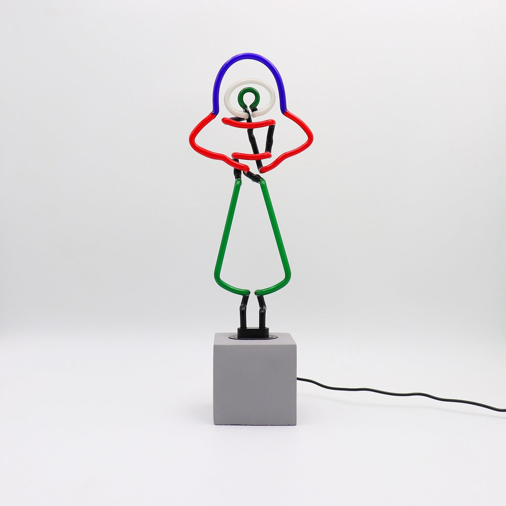 Neon 'UFO' Sign