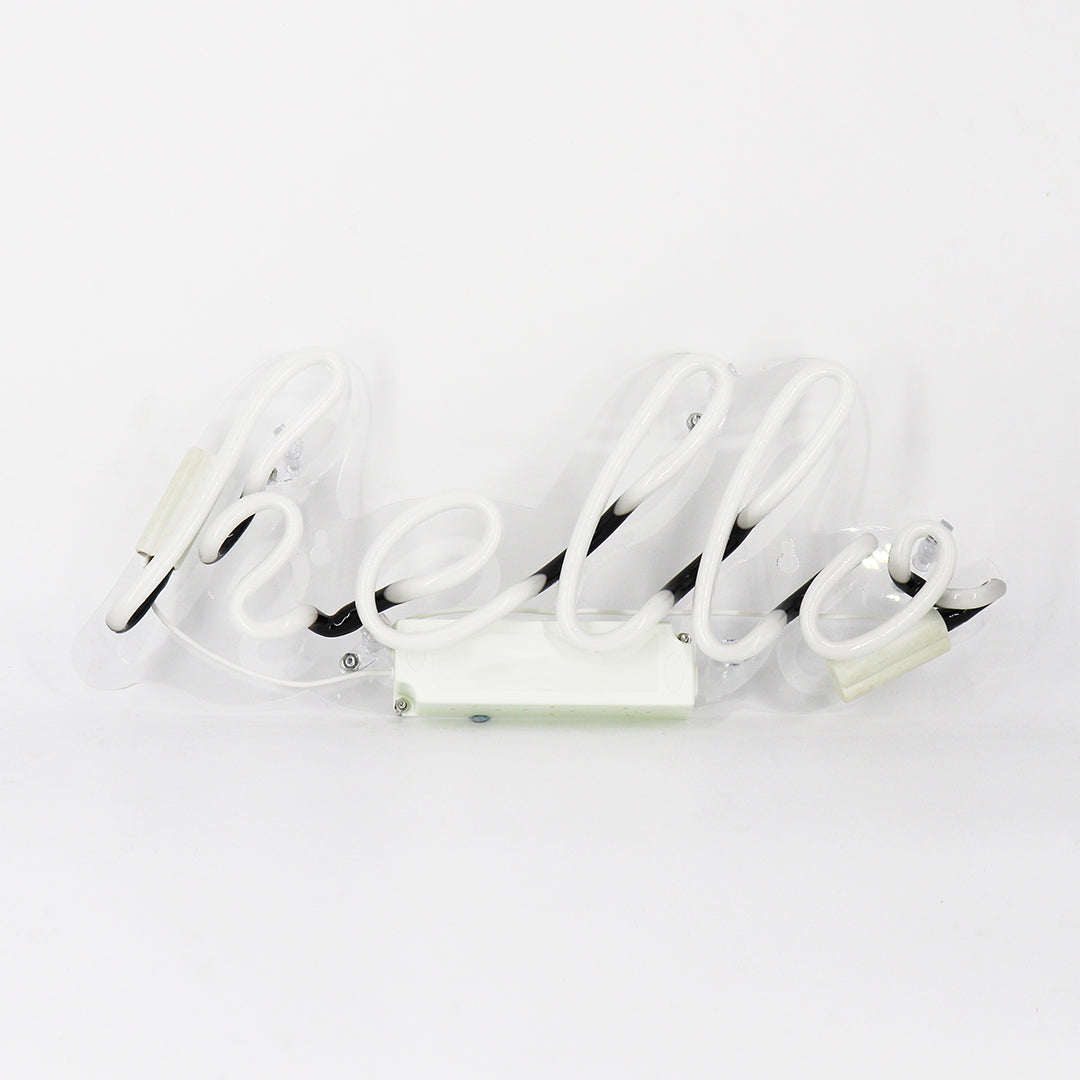 Neon Light 'Hello' Wall Sign