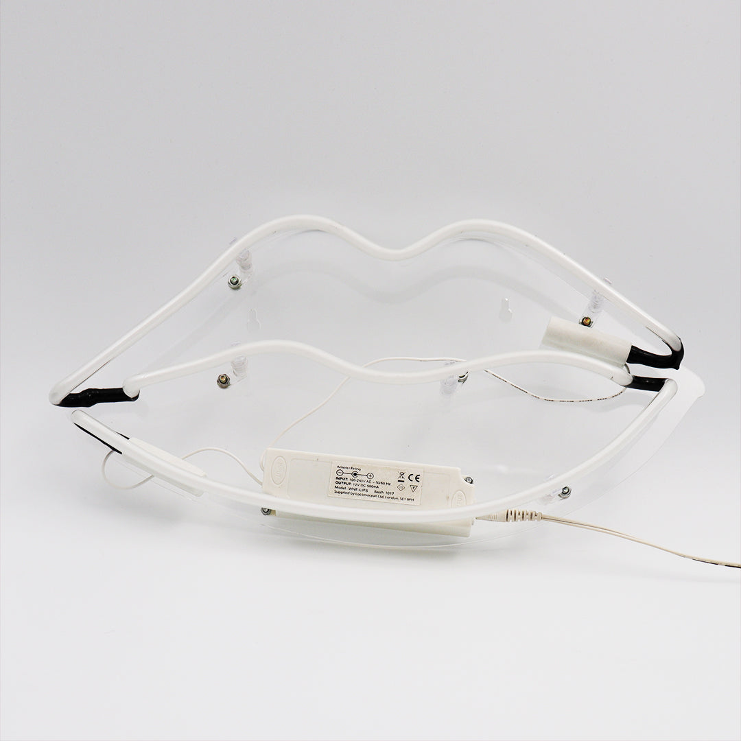 Neon Light 'Lips' Wall Sign