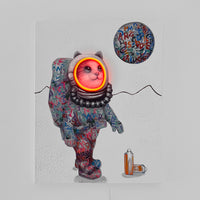 'Space Cat' Wall Artwork - LED Neon