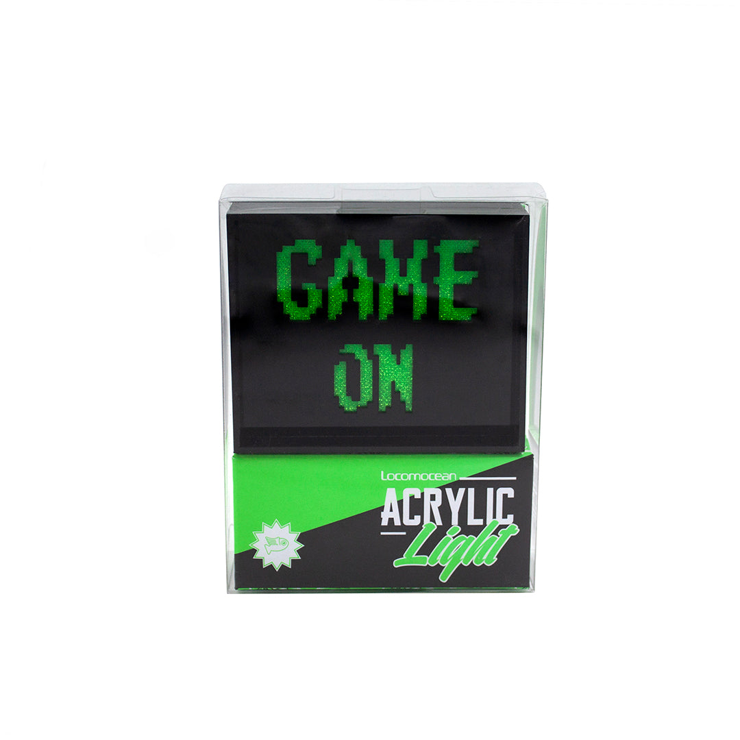 'Game On' Mini Acrylic Box LED