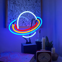 Neon 'Saturn' Sign