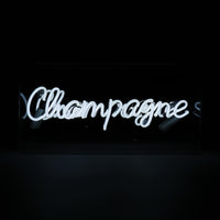 'Champagne' Glass Neon Sign - White