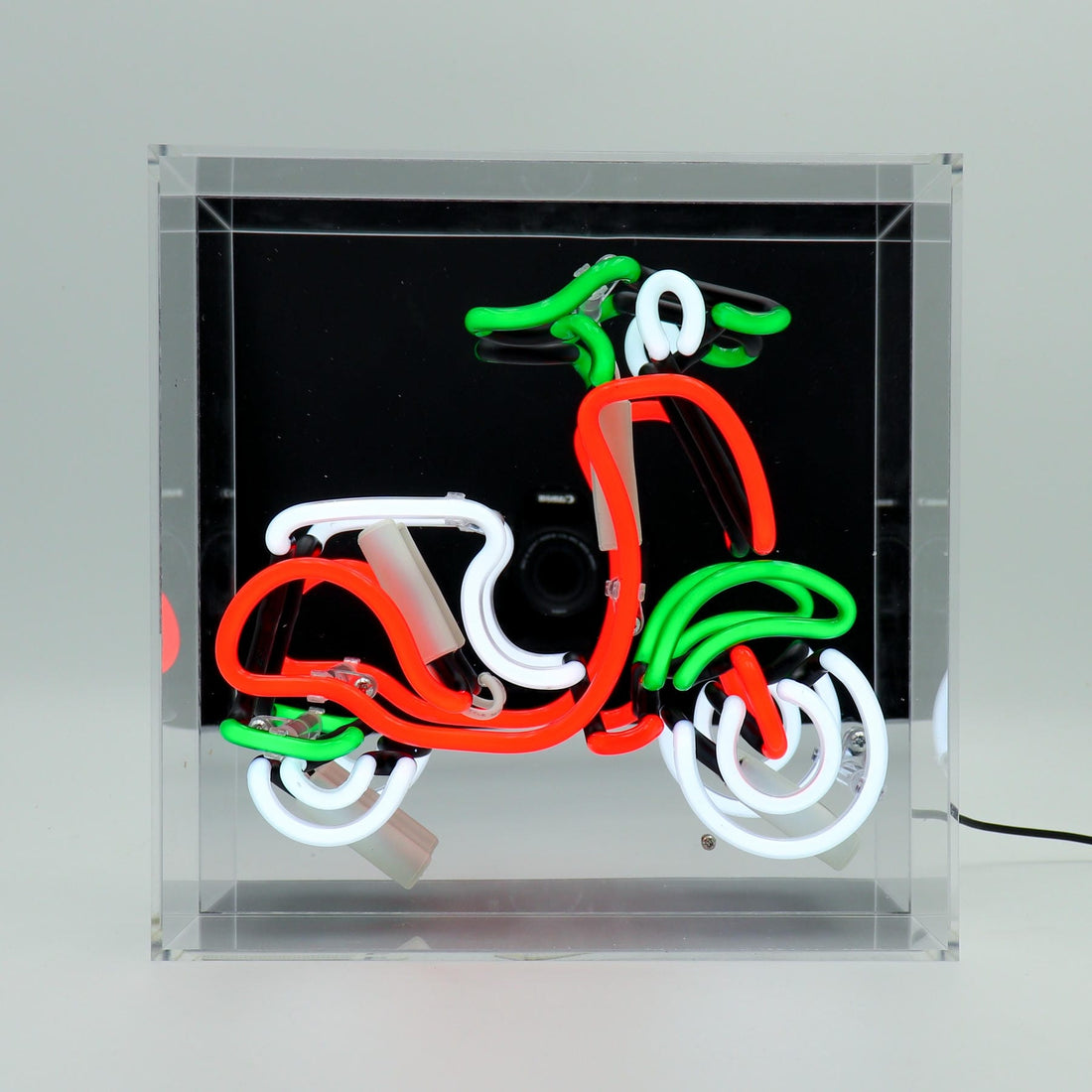 'Scooter' Glass neon Sign