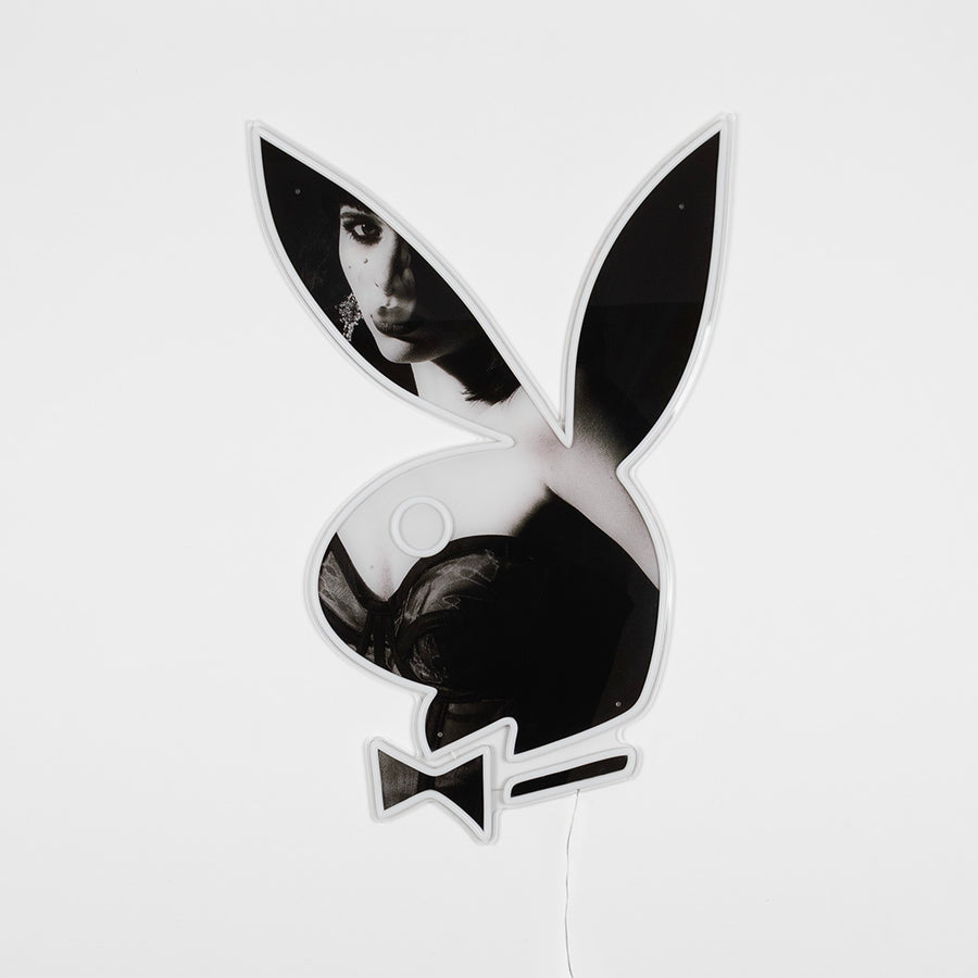 Playboy X Locomocean - B&W Playboy Bunny LED Wall Mountable Neon