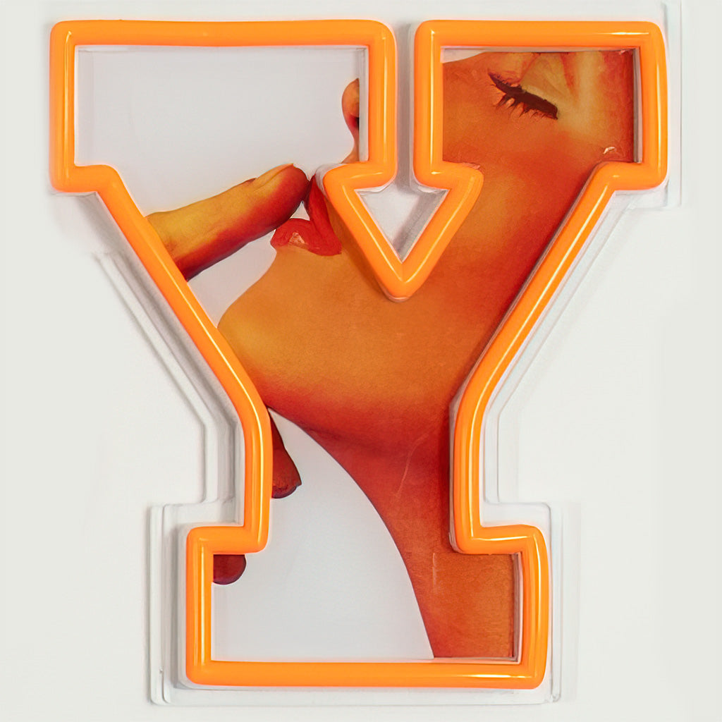 Playboy X Locomocean - Playboy Wordmark Orange LED Wall Mountable Neon