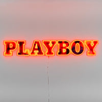 Playboy X Locomocean - Playboy Wordmark Orange LED Wall Mountable Neon