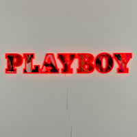 Playboy X Locomocean - Playboy Wordmark Red LED Wall Mountable Neon (Pre-Order)