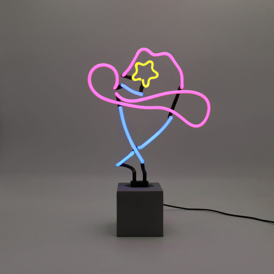 Neon 'Cowboy Hat' Sign