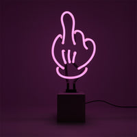 Neon 'Middle Finger' Sign