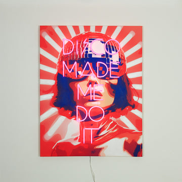Wall Painting (LED Neon) - 'Disco Made Me Do It'