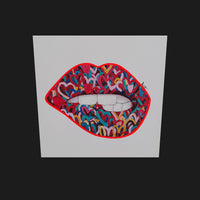 Wall Painting (LED Neon) - Mouth