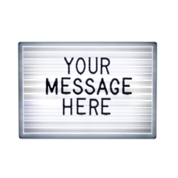 A6 Light up Letter board