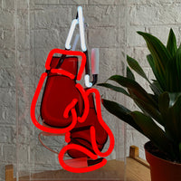 'Boxing' Large Acrylic Box Neon - Boxing Gloves with Graphic