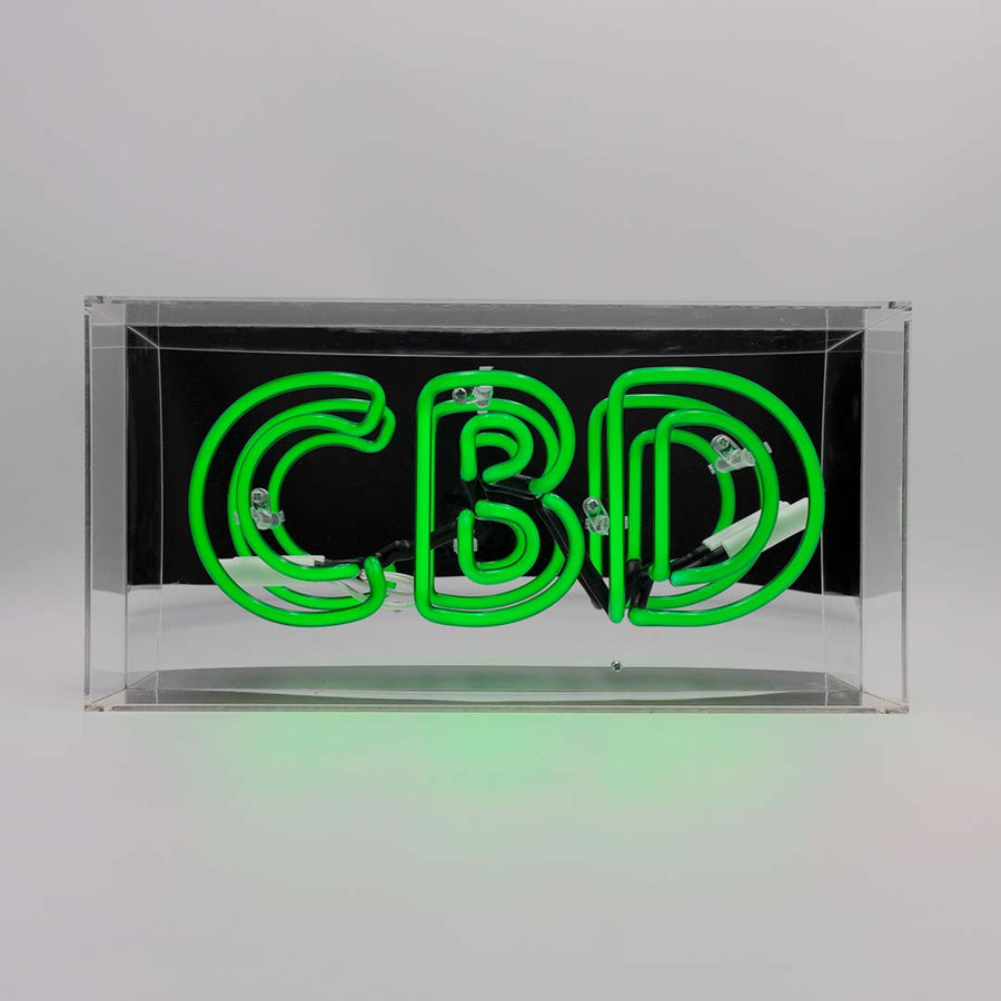 'CBD' Glass Neon Sign