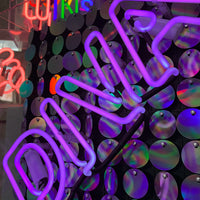 'Diva' Acrylic Box Neon Light with Sequins