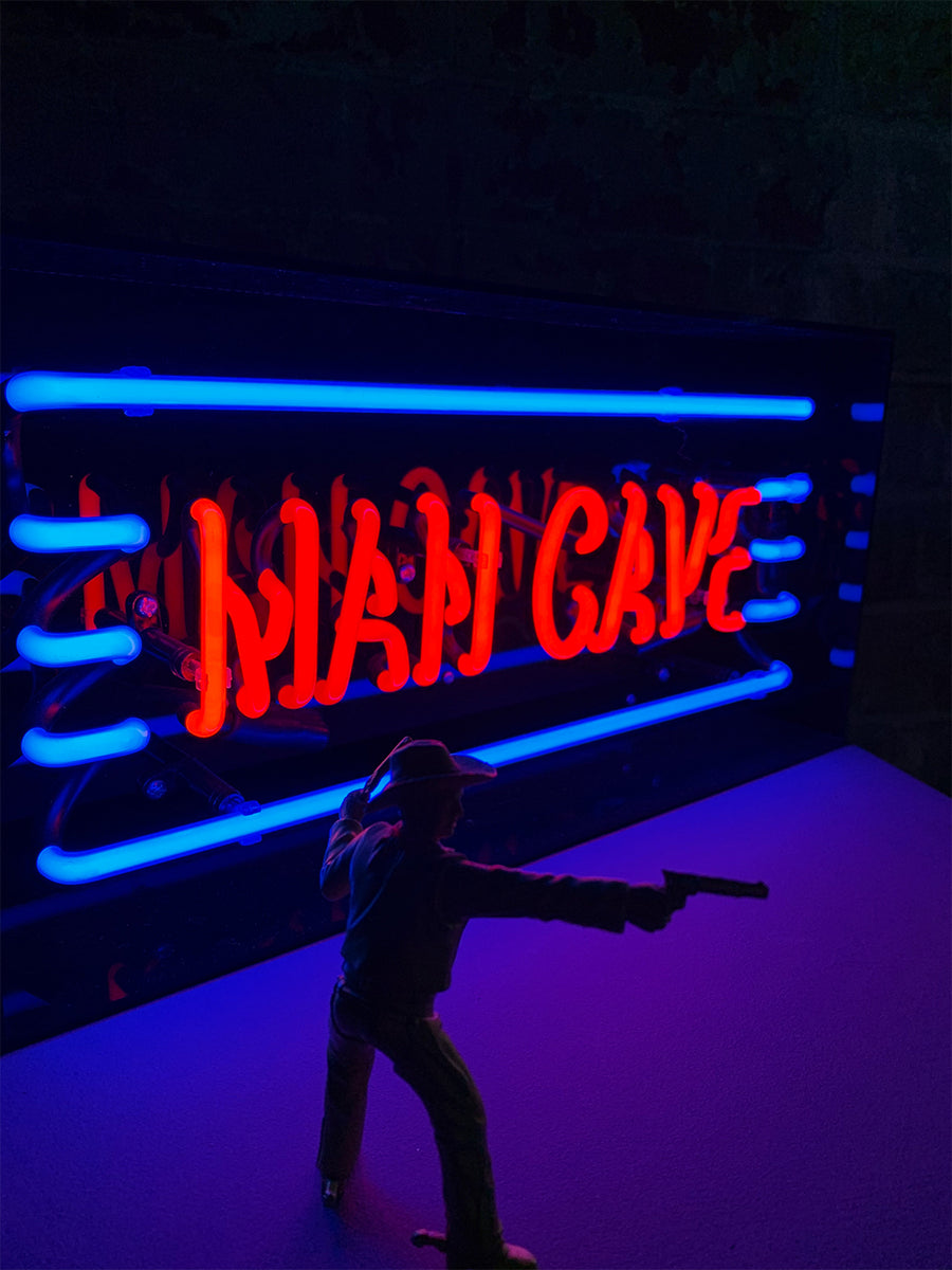 'Man Cave' Acrylic Box Neon Light
