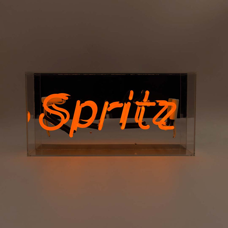 'Spritz' Acrylic Box Neon Light
