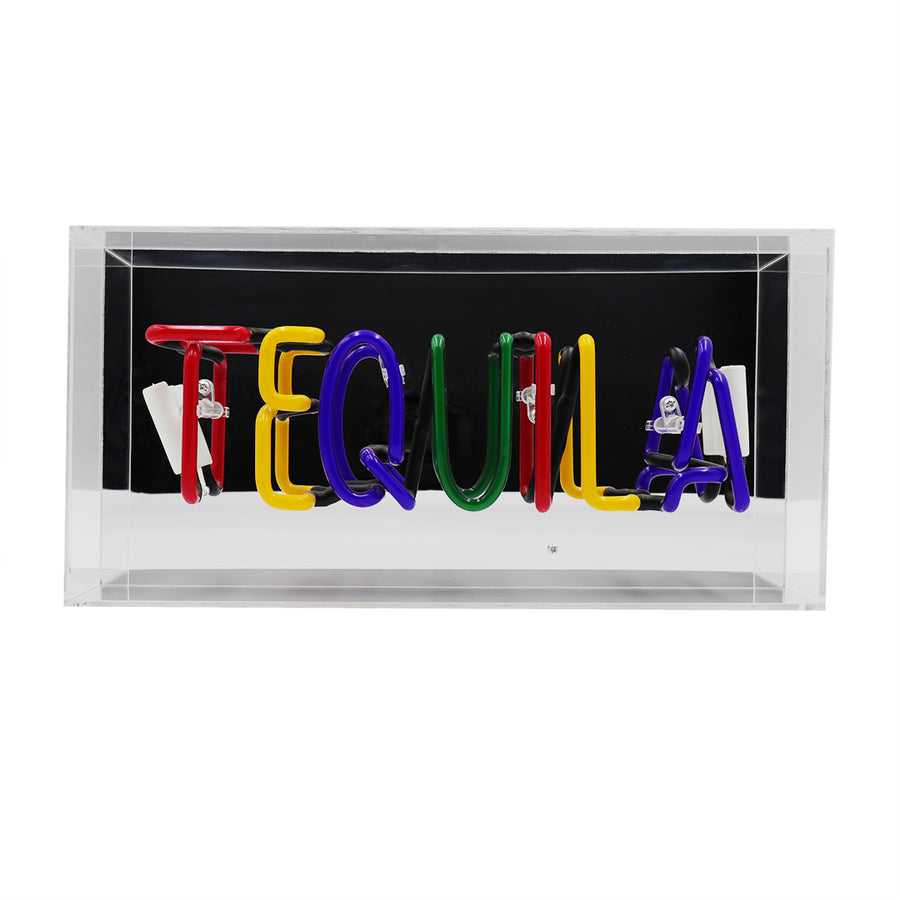 'Tequila' Glass Neon Sign
