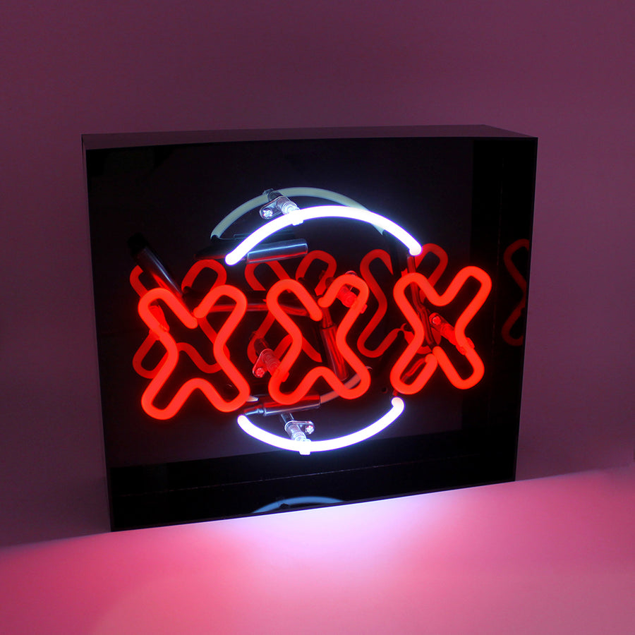 'XXX' Acrylic Box Neon Light