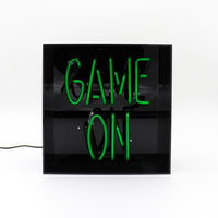 'Game On' Acrylic Box Neon Light