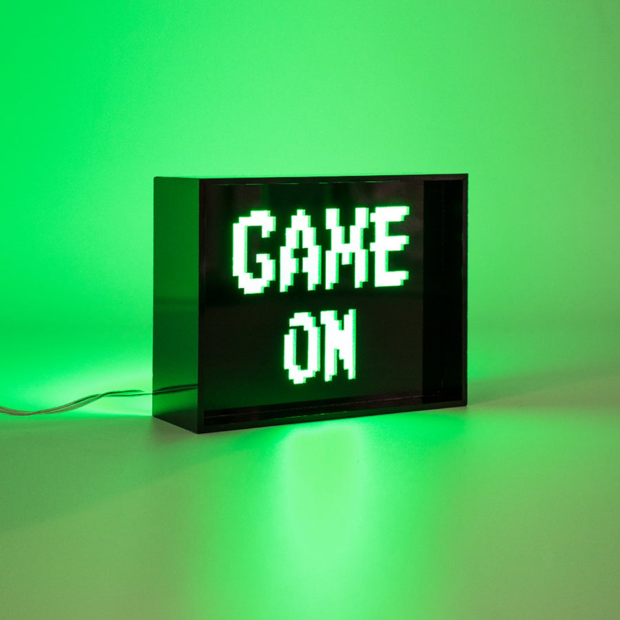 'Game On' Mini Acrylic Box LED
