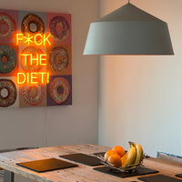 'F the Diet' Wall Artwork - LED Neon