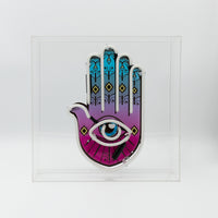 'All Seeing Eye' Large Acrylic Box Neon Light with Graphic