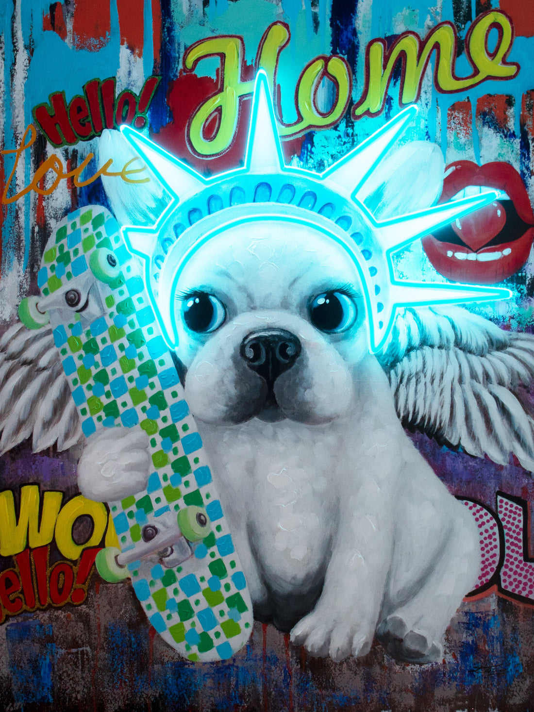 'Liberty Dog' Wall Artwork - LED Neon