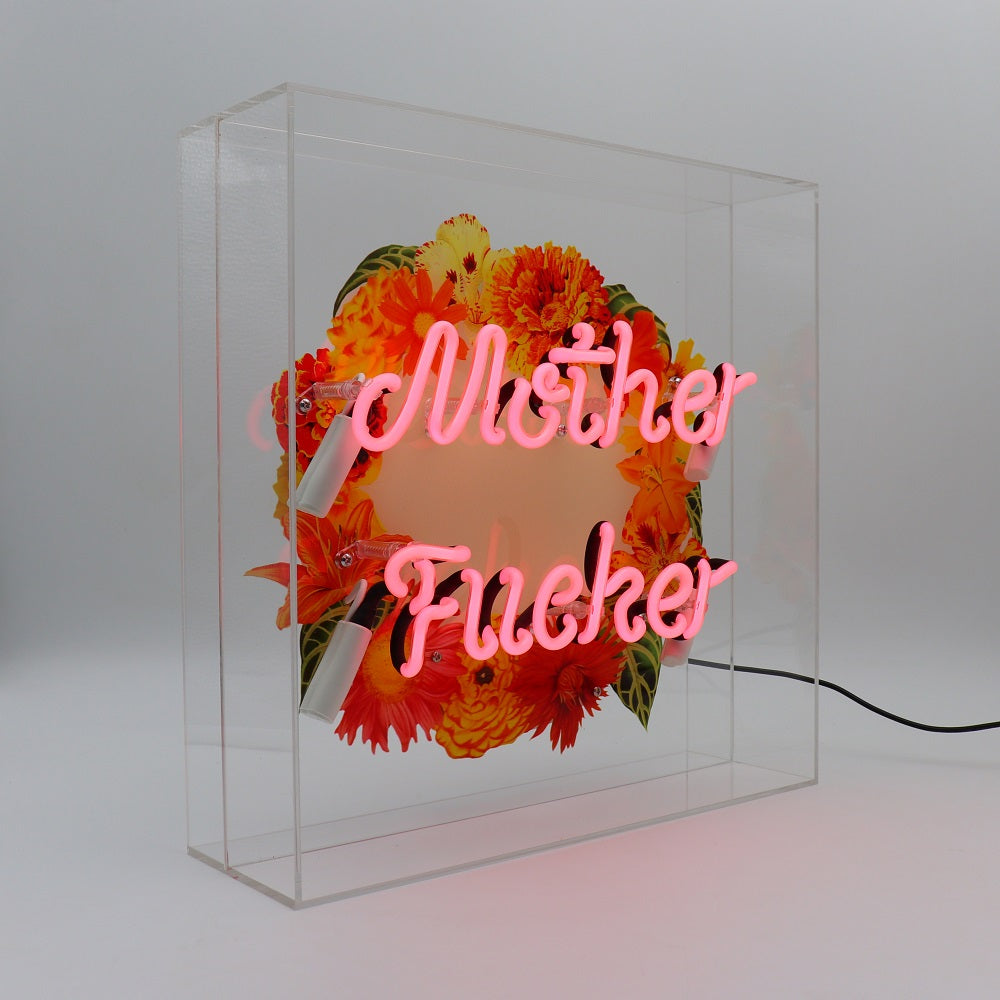 'Mother F*cker' Large Glass Neon Sign