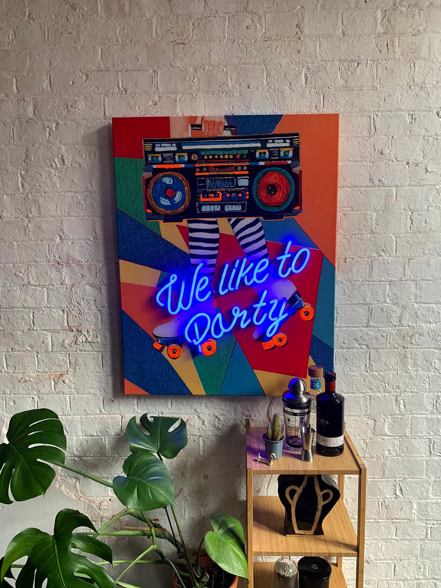 'We Like to Party' Wall Artwork - LED Neon