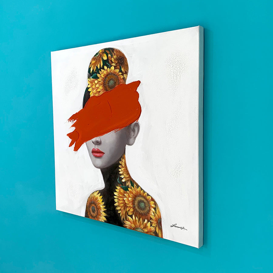 Wall Painting - Sunflower Woman